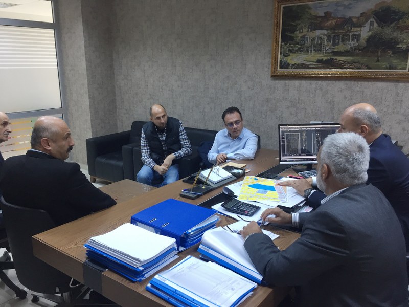 Başkan Togar ve ekip incelemede